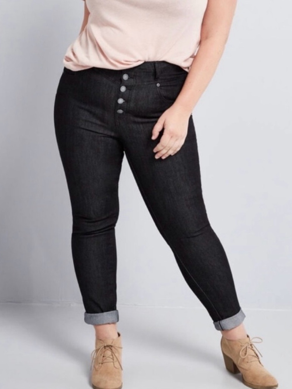 ModCloth High-Waist Button-Fly Women’s Skinny Jeans Size 20